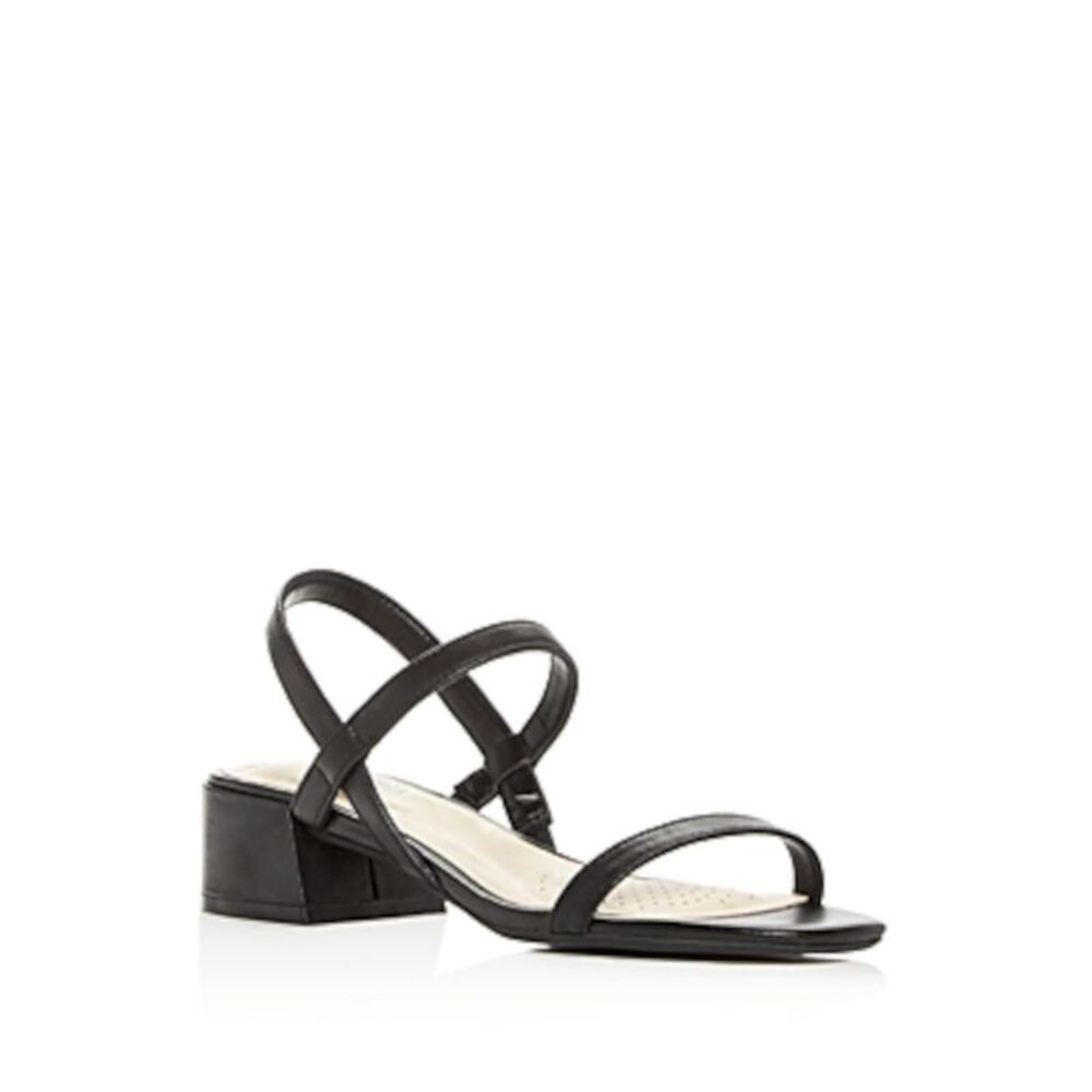 KENNETH COLE Womens Black Maisie Slip On Leather Slingback Sandal 9.5 M